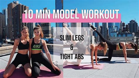 10 MIN MODEL WORKOUT LEAN LEGS ABS FOLLOW ALONG VIDEO YouTube