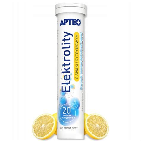 Apteo Electrolytes With Lemon Flavor Effervescent Tablets