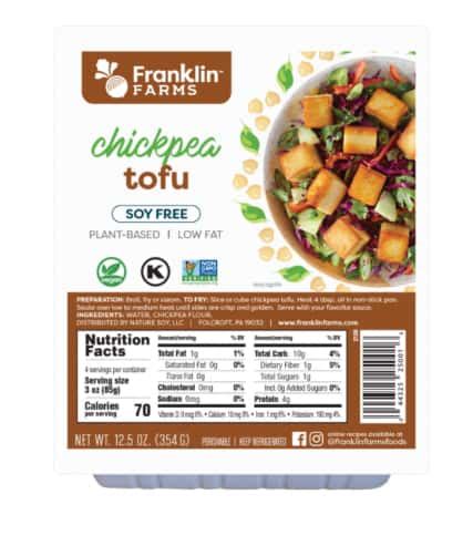 Franklin Farms Chickpea Tofu Dr Praegers Plant Based Ground Beef