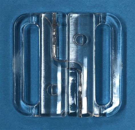 Bikinisluiting 25 Mm Sluiting Transparant Voor Bh Of Bikini Rechthoek Universeel Bol