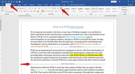 +18 How To Add A Section Break In Word New | Hutomo