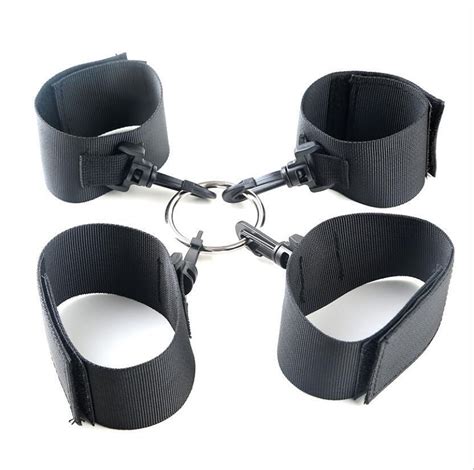 Bondage Handcuffs Open Leg Ankle Wrist Restraint Bdsm Hog Tie Cross