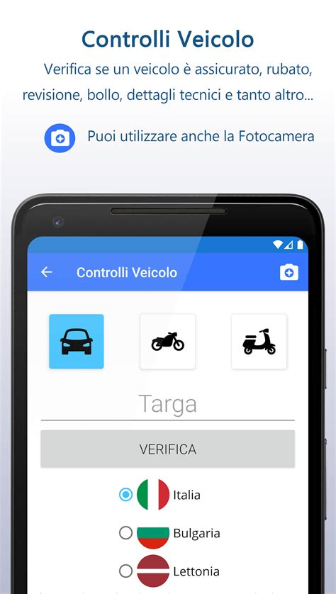 Android Verifica Rca Italia