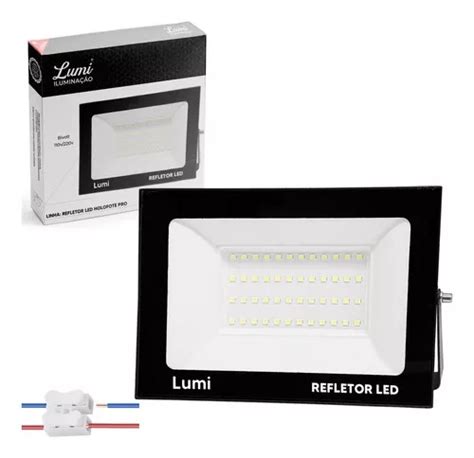 Luminario Refletor Super Led 200w Holofote Bivolt Prova D água Cor Da