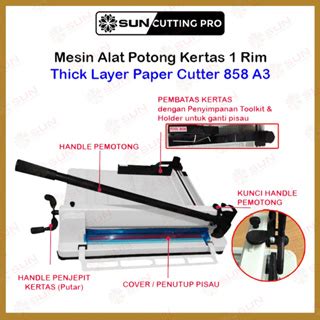 Jual Mesin Pemotong Kertas 1 Rim A3 868 Thick Layer Paper Cutter 868