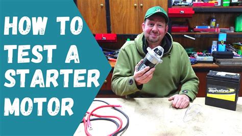 How To Bench Test A 12v Starter Motor Tutorial Demonstration In The