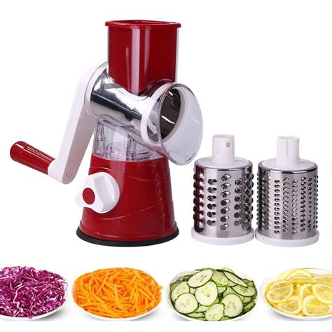 Manual Vegetable Cutter Slicer Multifunctional Round Mandoline Slicer