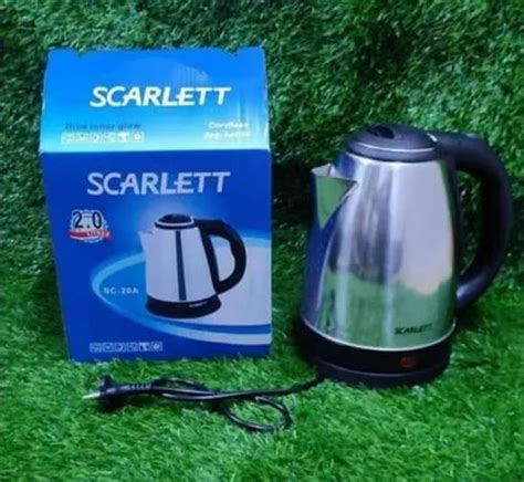 1500 W Stainless Steel SC 20A Scarlett Electric Kettle For Water