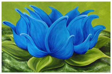 Acrylic Painting Ideas Lotus Flower