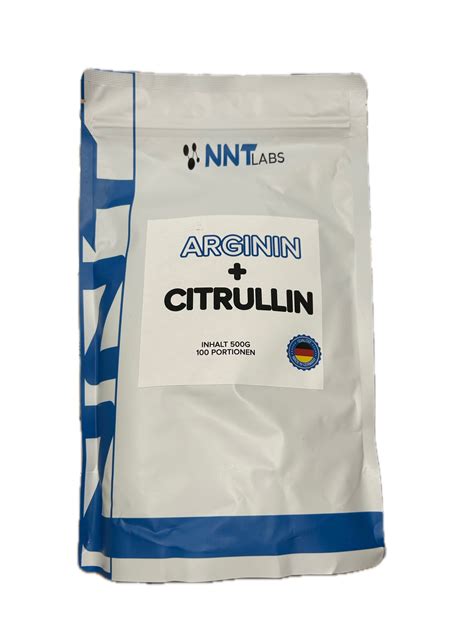 NNT Labs Arginin Citrullin 500 G Pulver Beutel