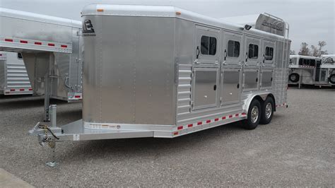 Bumper Pull Slant Load Aluminum Horse Trailer Elite Custom Aluminum