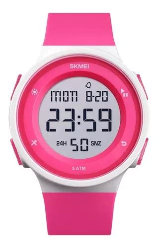 Reloj Infantil Skmei Digital Rosa Y Blanco Mercadolibre