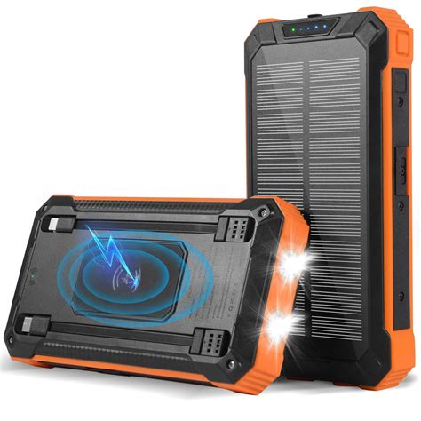 30000mAh Solar Charger For Cell Phone IPhone Durecopow Wireless Solar