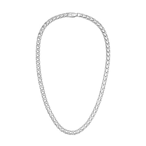 Bulova Marc Anthony Sterling Silver Link Necklace Gage Diamonds