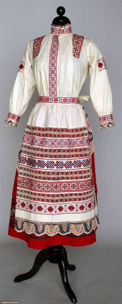 Womans Regional Dress Slovakia S Slovakian Women Folk Costume