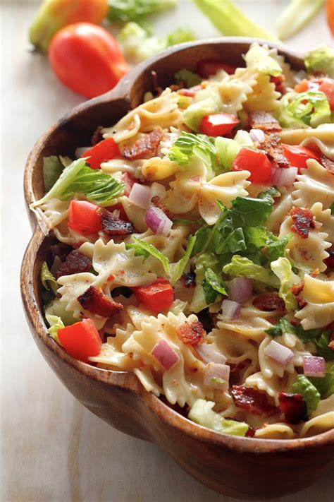 20 Minute Blt Easy Pasta Salad Baker By Nature