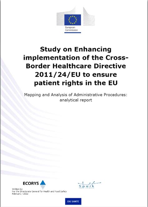 Study On Enhancing Implementation Of The Cross Border Healthcare