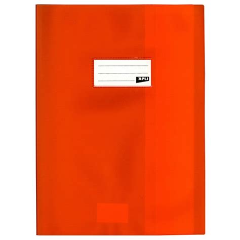 Prot Ge Cahier Opaque Orange En Pvc Format X Cm Paisseur