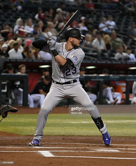 Kris Bryant Of The Colorado Rockies Gets Ready In The Batters Box