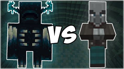 Warden Vs Vindicator Minecraft Mob Battle Youtube