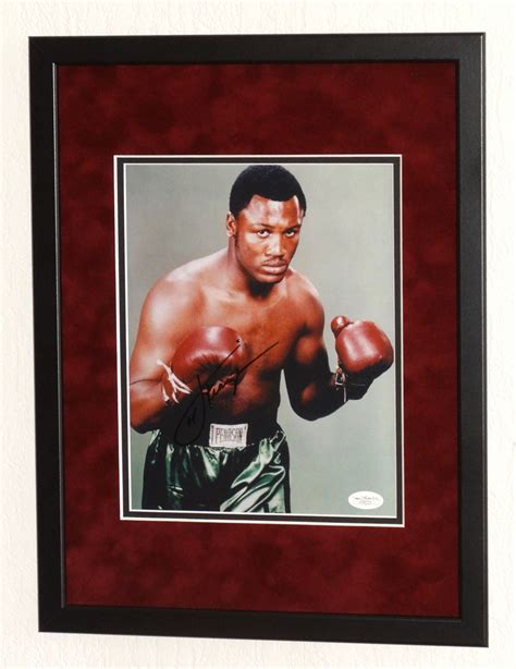 Rare Smokin Joe Frazier Originally Hand Signed Photo Premium