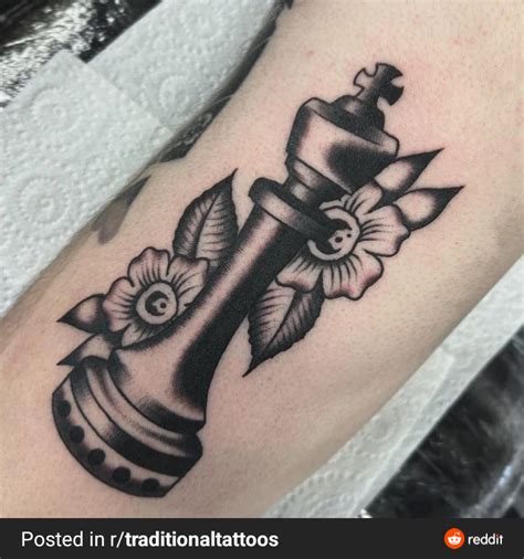 Chess piece by @mattvtattoos at Stone Heart, Sydney Australia : r/tattoo