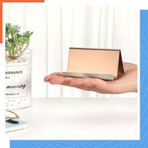 Amazon Maxdot Rose Gold Business Card Holders Stainless Steel