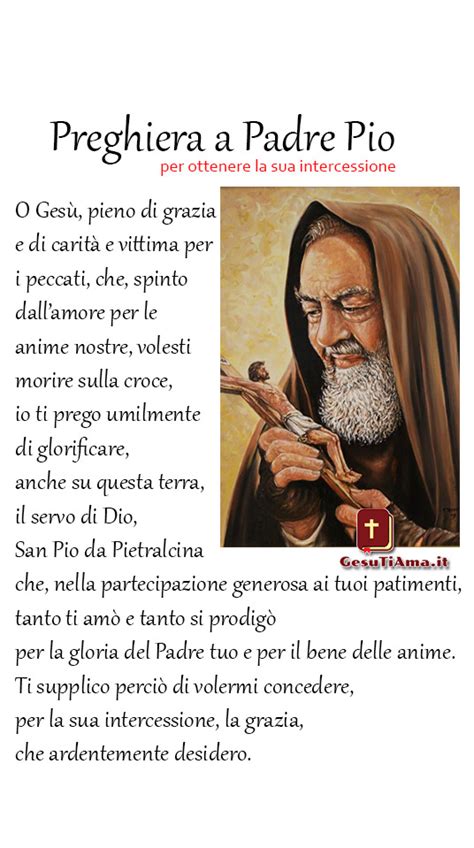 Preghiera A Padre Pio Per Ottenere La Sua Intercessione GesuTiAma It