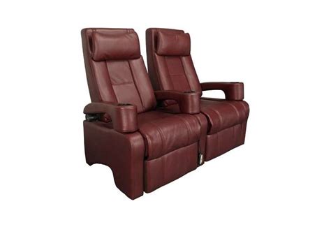 Brown Movie Theater Reclining Seats With Lifting Arms