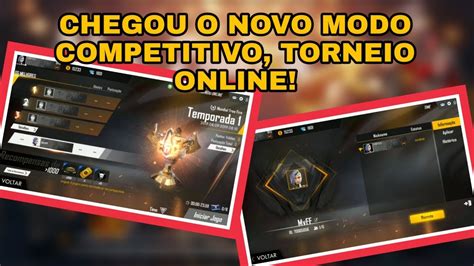 AGORA SIM NOVO MODO COPA FREE FIRE TORNEIO ONLINE VEJA COMO FUNCIONA