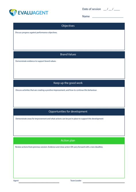 Printable Coaching Form Template Printable Forms Free Online