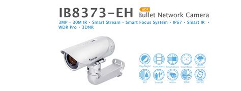 IB8373 EH VIVOTEK Bullet Network Camera 3MP 30M IR Smart Stream