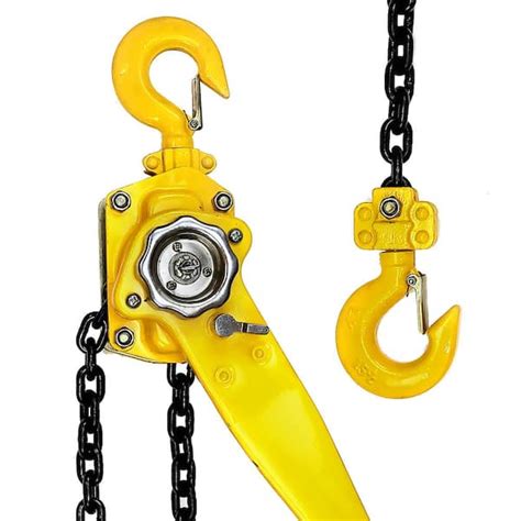 Xtremepowerus 15 Ton Steel Block Chain Lever Hoist Puller Lifter 20 Ft