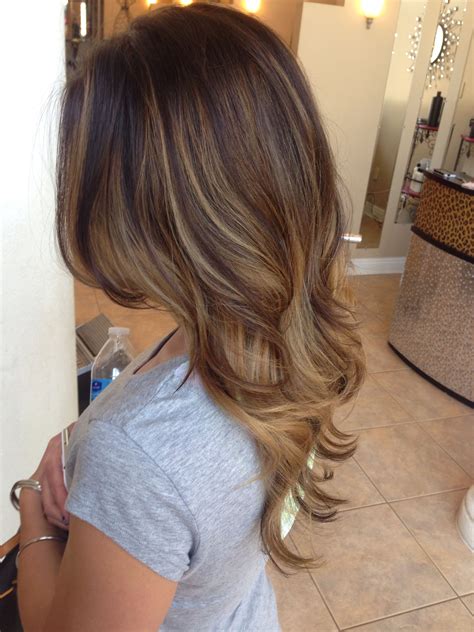 Balayage Honey Blonde Ash Blonde Highlights Ombré Long Layers Haircut