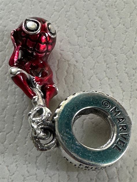 Pandora Charms Hanging Spiderman Dangle Charm Marvel Charm Etsy