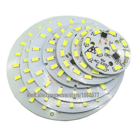 Wholesale 50pcs 220v Led Plate 3W 5W 7W 9W 12W 15W 18W 24W Smart IC