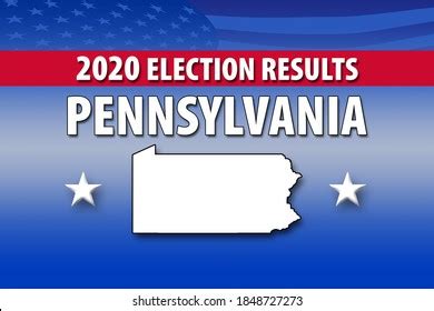 2020 Pennsylvania Election Results Illustration Stock Illustration ...