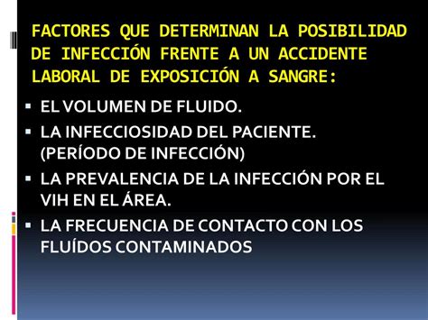 Ppt ExposiciÓn Ocupacional Al Vih Y A Otras Infecciones Powerpoint