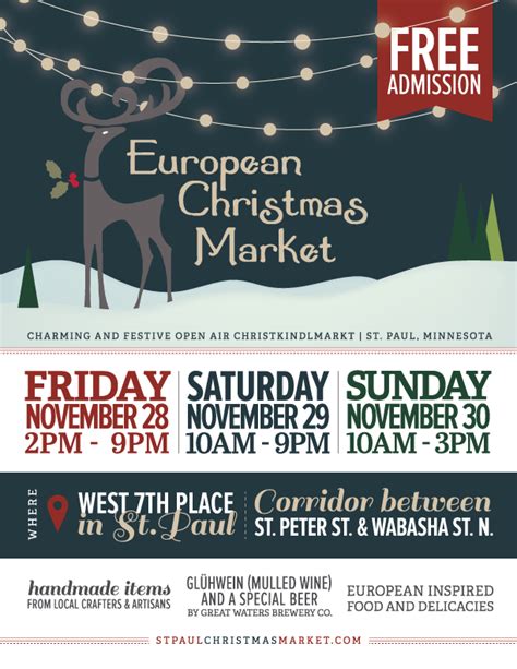 St. Paul European Christmas Market | Christmas market, Mulled wine, Marketing