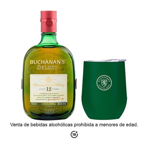 Whisky Buchanan´s Deluxe 12 Años De 750 Ml 1 Tumbler Walmart En Línea