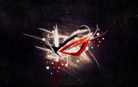 Wallpaper abstract, logo, brand, asus, republic of gamers, asus gamers ...