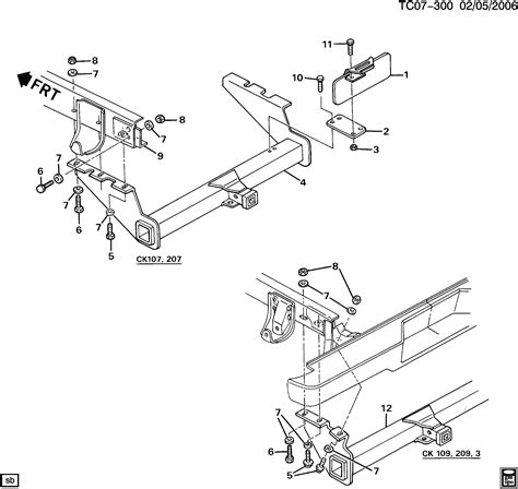 Chevrolet K Pickup Wd Carryover Model Trailer Hitch Platform