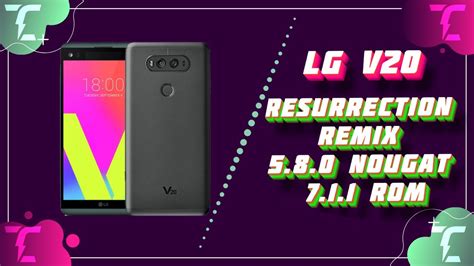 LG V20 Resurrection Remix 5 8 0 Nougat 7 1 1 Rom YouTube