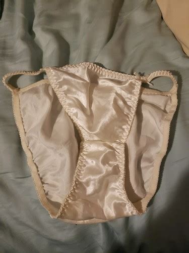 Vintage S Delicates Satin String Bikini Panties Gem