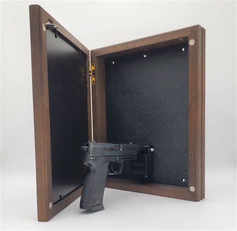 The Equalizer Hidden Gun Storage Picture Frame Secure Gun Safe And