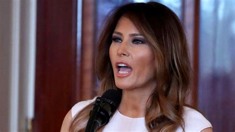 Melania Trump Mocked For Positive Social Media Speech Bbc News