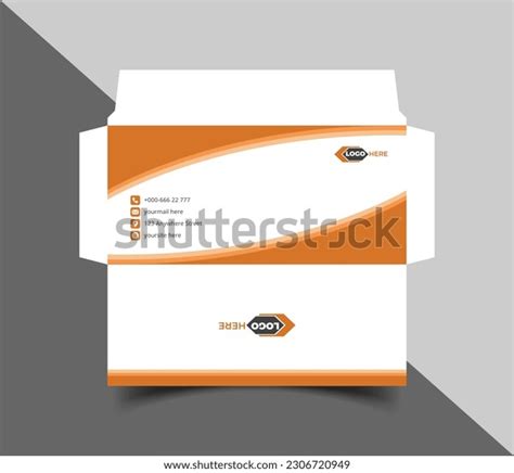 Envelope Template Design Envelope A4 Envelope Stock Vector (Royalty ...