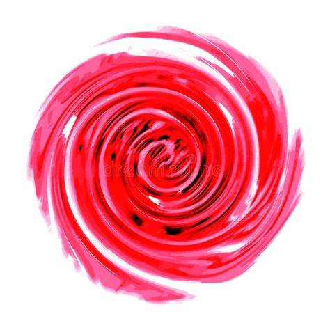 Espiral Rojo En Un Fondo Blanco Ilustración del Vector Ilustración de