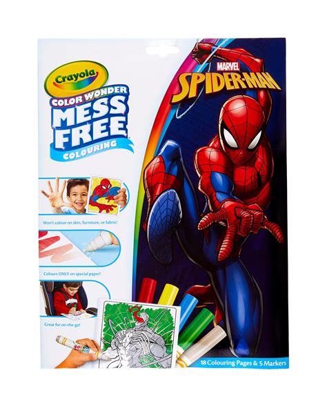 Buy CRAYOLA Color Wonder - Marvel Spider-Man Mess-Free Colouring Book ...