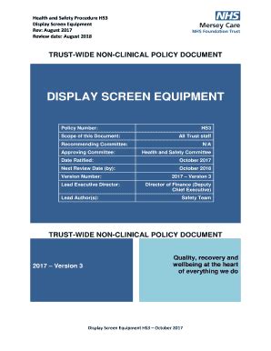 Fillable Online Display Screen Equipment Merseycare Nhs Uk Fax Email